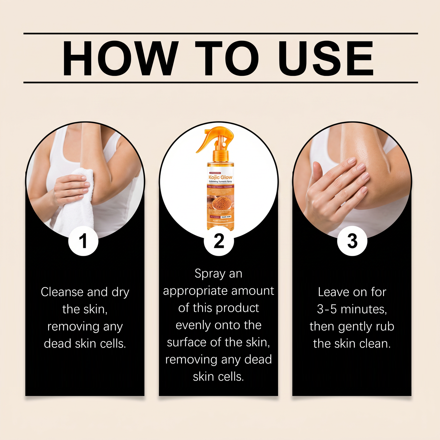 🗽Evolvion® Kojic Acid & Turmeric Exfoliating Spray — Body & Foot Care