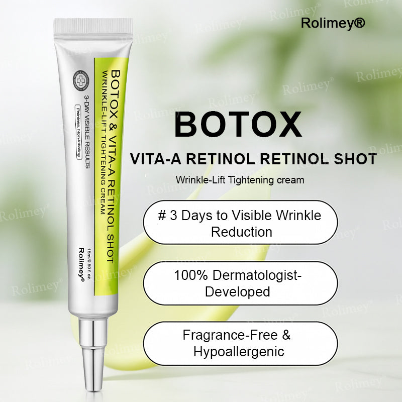 🇺🇸 Made and shipped from the USA 🗽🔖Rolimey® Botox & Vita-A Retinol Shot Wrinkle-Lift Tightening cream - Last Day Promotion 50% OFF