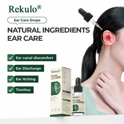 Official Store |🗽Rekulo® Ear Drops – Relieves Tinnitus & Itching | Softens Earwax | Anti-inflammatory & Antifungal | Swimmers Ear Drops For Swimmers | Advanced Ear Care Formula