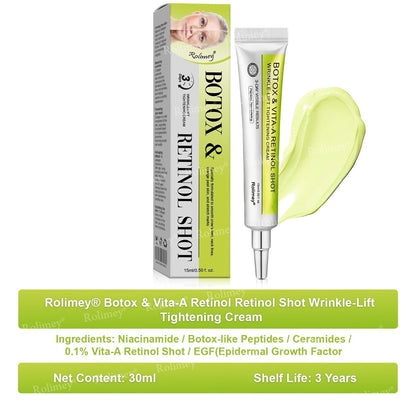 🇺🇸 Made and shipped from the USA 🗽🔖Rolimey® Botox & Vita-A Retinol Shot Wrinkle-Lift Tightening cream - Last Day Promotion 50% OFF