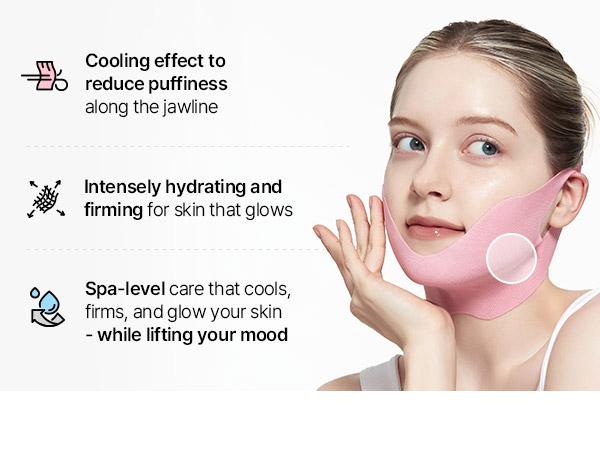 🥇Final 3 Hours: 50%OFF - Camellia Deep Collagen Chin Lifting Gel Mask – Neck Solution, Double Chin Reducer, Defined Jawline Shaper, Firming, Jeju Camellia Ingredients for Skin Repair