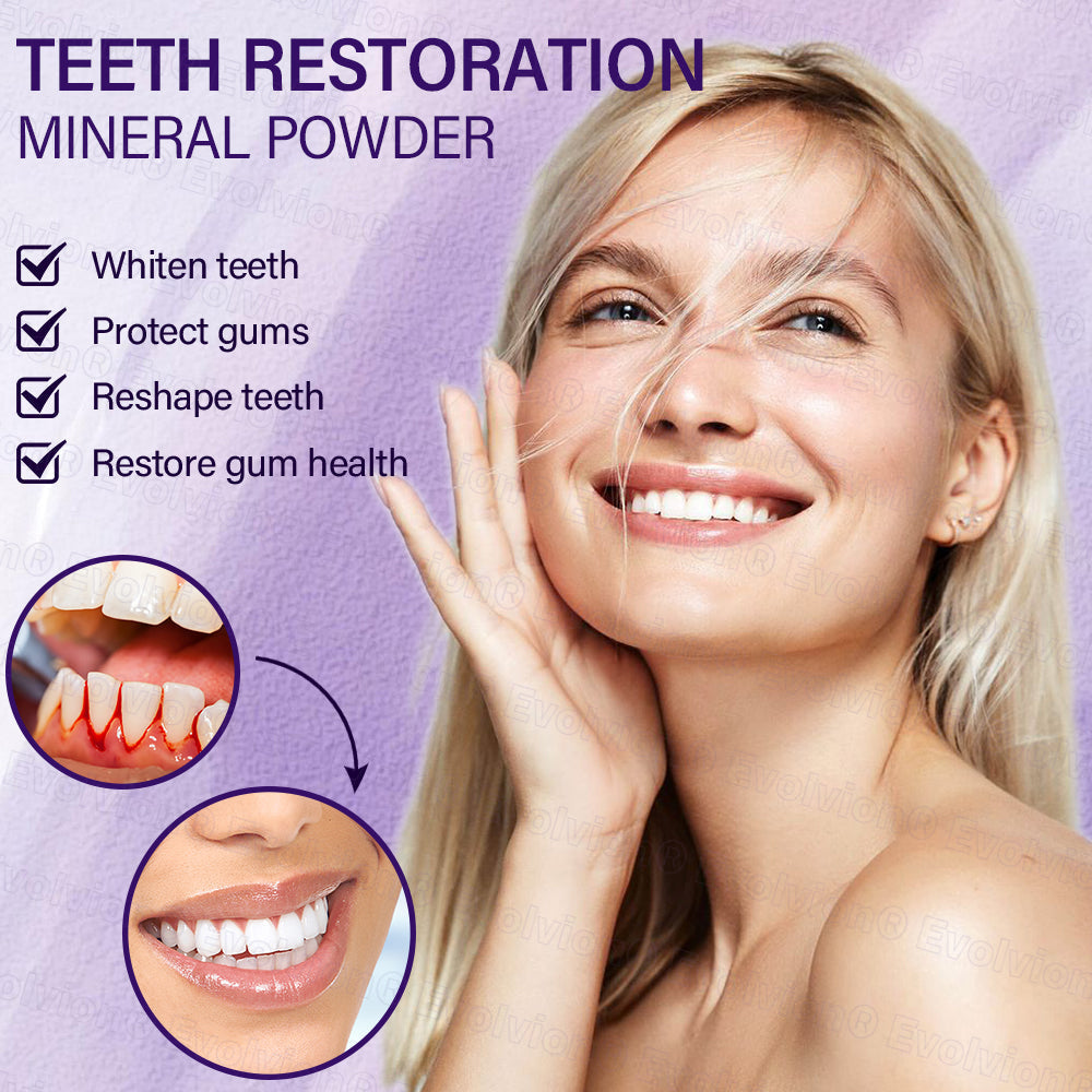 ✅Official Store |🗽Evolvion® Fluoride-Free Nano Hydroxyapatite Tooth Powder👨‍⚕️(Treats periodontitis and mouth ulcers, prevents tooth loss, and repairs gum recession)