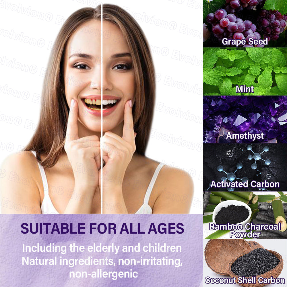 ✅Official Store |🗽Evolvion® Fluoride-Free Nano Hydroxyapatite Tooth Powder👨‍⚕️(Treats periodontitis and mouth ulcers, prevents tooth loss, and repairs gum recession)