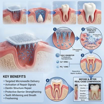 Ceoerty® Tooth & Gum Care Fast-Dissolving Microneedle Patch