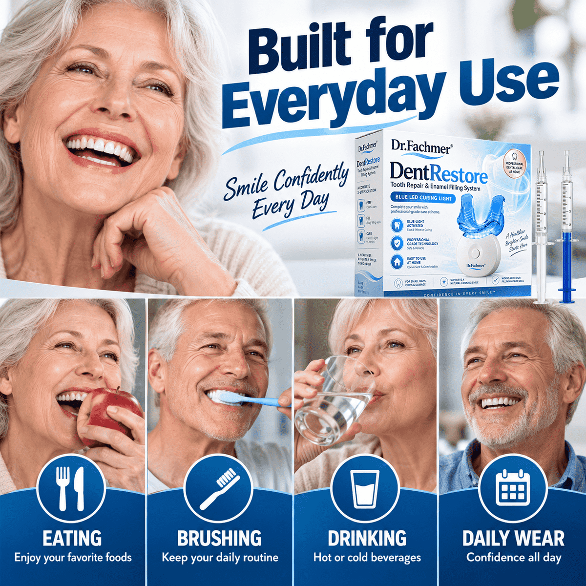 Dr.Fachmer® DentRestore Tooth Repair & Filling System❤️❤️❤️❤️