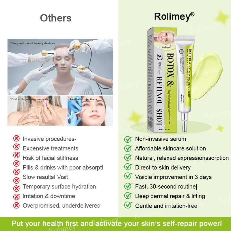 🇺🇸 Made and shipped from the USA 🗽🔖Rolimey® Botox & Vita-A Retinol Shot Wrinkle-Lift Tightening cream - Last Day Promotion 50% OFF