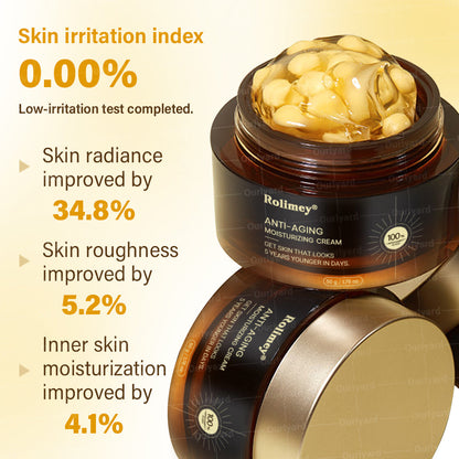 ✅Official Store |🗽❤️Rolimey® Anti-Aging Moisturizing Cream with Hyaluronic Acid, Retinol & Collagen – For Face, Neck, Décolleté & Legs – Made in United States – Day & Night Use