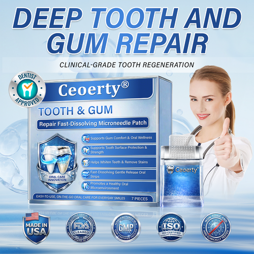 Ceoerty® Tooth & Gum Care Fast-Dissolving Microneedle Patch