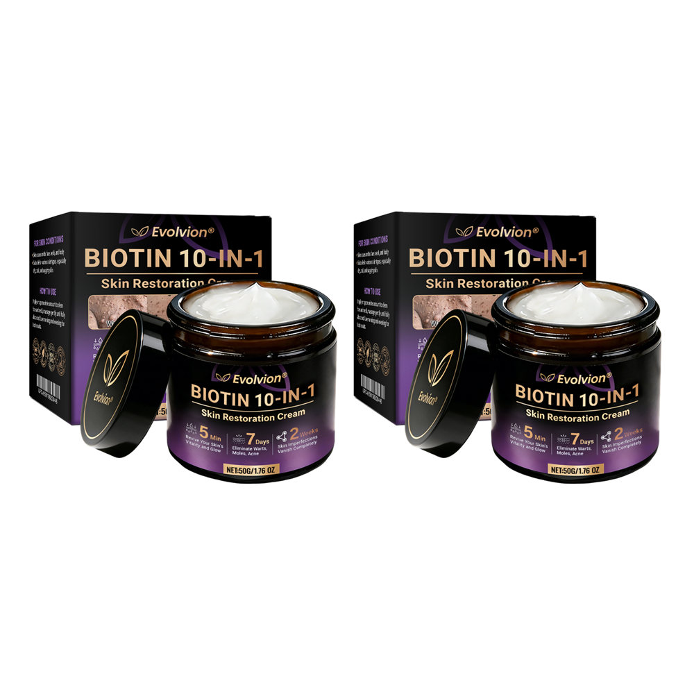 Made and Shipped from USA 🗽🔖Evolvion® Biotin 10-in-1 Skin Restoration Cream🍀- Last Day Promotion: 50% OFF