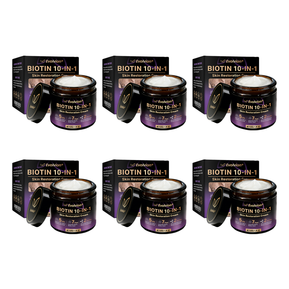 Made and Shipped from USA 🗽🔖Evolvion® Biotin 10-in-1 Skin Restoration Cream🍀- Last Day Promotion: 50% OFF