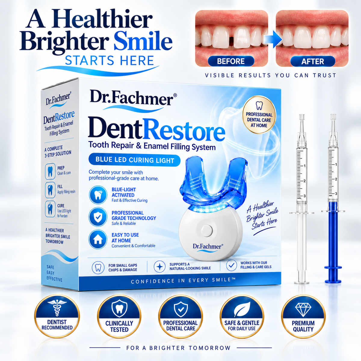 Dr.Fachmer® DentRestore Tooth Repair & Filling System❤️❤️❤️❤️