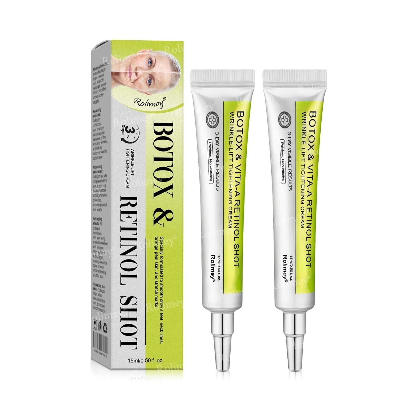 🇺🇸 Made and shipped from the USA 🗽🔖Rolimey® Botox & Vita-A Retinol Shot Wrinkle-Lift Tightening cream - Last Day Promotion 50% OFF